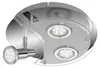 Briloner LED Deckenlampe 3x GU10 1x schwenkbar Glas matt Produktbild-Vorschau 1