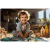 A happy baby playing with toy cars on a play mat in a room. Náhled obrázku produktu