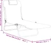 vidaXL Sonnenliegen Klappbar 2 Stk. Grau Textilene und Produktbild-Vorschau 8