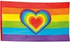 Fahne Regenbogen polyester 90x150cm Produktbild-Vorschau 1