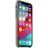 A side view of a brown iPhone Xs Max case with the phone inside. Produktbild-Vorschau
