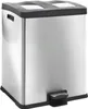 EKO - Rejoice Recycling Treteimer 30+30 Liter - Stainless Produktbild-Vorschau 1