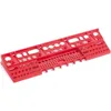 A red plastic tool organizer with many compartments for screwdrivers and drill bits. Anteprima dell’immagine prodotto