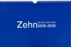 2026 Adina Zehnjahres-Kalender A4 blau Querformat mit Produktbild-Vorschau 1