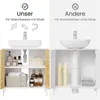 EUGAD Waschbeckenunterschrank, Unterschrank Badezimmer, mit Produktbild-Vorschau 6