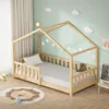 ML-Design dětská postel domeček postel 80x160 cm přírodní, Náhled obrázku produktu 7