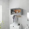 Armadio grigio cemento 70x32,5x35cm in legno Anteprima dell’immagine prodotto 2