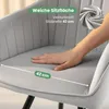2er Set Drehbare Veloursstühle mit Ziernähten TURNO Grau Produktbild-Vorschau 7