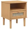vidaXL Nachttisch SENJA Rattan-Look Braun 40x35x48cm Produktbild-Vorschau 2