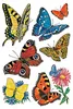 Schmucketikett Decor Schmetterlinge VE=3 Blatt Produktbild-Vorschau 1