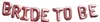 Oblique Unique Bride To Be Folienballon Girlande roségold Produktbild-Vorschau 1
