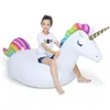Große aufblasbare Einhorn Pool Float Floatie Fahrt auf mit Produktbild-Vorschau 1