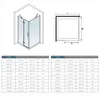 76x80x195cm NANO Glas Duschkabine Eckeinstieg Duschtür Produktbild-Vorschau 2