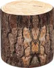 A cylindrical ottoman with a realistic wood log print. Anteprima dell’immagine prodotto