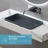 doporro Vasque à Encastrer Lavabo Gris Noir Anthracite Mat Voir les images du produit 5