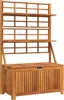 vidaXL Truhe mit Rankgitter 99x50x160 cm Massivholz Akazie Produktbild-Vorschau 1
