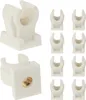 tecuro Rohrclip Set einfach 8 mm - 10 Stück - Kunststoff Produktbild-Vorschau 1