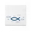 itenga Servietten Fisch Weiß Blau 30 x 30 cm 3-lagig 20 Produktbild-Vorschau 2