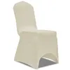 vidaXL 50 x Housse de chaise extensible crème Voir les images du produit 7