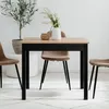 Küchentisch Capri - 90x67x76cm - Eiche Nachbildung/schwarz Produktbild-Vorschau 6
