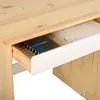 Schreibtisch HUGO aus massiver Kiefer in natur/weiß, Produktbild-Vorschau 3
