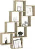 vidaXL Cube Shelf Sonoma Oak 90x15x119 cm výrobek ze dřeva Náhled obrázku produktu 3
