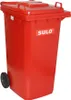 Grand conteneur à déchets 240l rouge en PE basse pression, Voir les images du produit 4