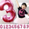 Zahl Luftballon XL 75CM Nummer Folienballon Pink 9 Produktbild-Vorschau 2