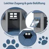 GOPLUS Hundehütte Outdoor, Hundehütte wetterfest mit Produktbild-Vorschau 4
