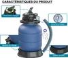 Filtro a sabbia Wiltec per piscina, serbatoio di Anteprima dell’immagine prodotto 8