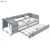 Jugendbett mit Ausziehbett, Lattenrost, Schreibtisch, Produktbild-Vorschau 6