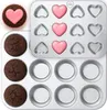 Backform Set Muffinform Edelstahl: Muffinblech Cupcake & Produktbild-Vorschau 1