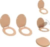 vidaXL Toilettensitze 2 Stk. mit Deckel MDF Bambus-Design - Produktbild-Vorschau 1