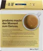 The image shows the packaging of Nescafé Dolce Gusto Dallmayr Prodomo coffee capsules, with a close-up of a cup of coffee. Produktbild-Vorschau