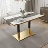 Kondela Jídelní bistro stůl Darian 120x70 cm - bílý mramor Náhled obrázku produktu 2