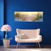 Quadro su tela Tramonto sul mare 90x30 Feeby Beige quadro Anteprima dell’immagine prodotto 3