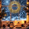 3.06 Metall LED Adventskranz in gold - Ø 32 cm - Kranz mit Produktbild-Vorschau 9