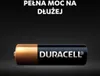 A Duracell battery is shown against a dark background with text above it. Produktbild-Vorschau