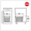 Hailo Abfallsammler 3640001 TR Swing A Raumspar-Tandem 2x Produktbild-Vorschau 3