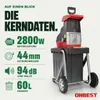 ONBEST Gartenhäcksler Elektro | 2800W mit Stopfer | bis 4,4 Produktbild-Vorschau 12