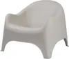 A single beige garden chair on a white background. Produktbild-Vorschau