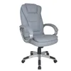 A gray office chair with a high back and armrests, shown from a front-diagonal angle on a white background. Produktbild-Vorschau