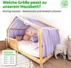 Musselin Hausbett Himmel Kinderzimmer Baumwolle mit Gold Produktbild-Vorschau 4