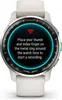 A Garmin smartwatch displaying instructions on how to start a recording. Voir les images du produit