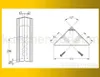Barrette de poteaux enfichables en angle STS3007, avec Voir les images du produit 3