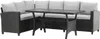 Venture Home Lounge-Set Bentwood Schwarz Produktbild-Vorschau 1