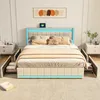 Letto imbottito INONEFT, 180 x 200 cm, con contenitore, Anteprima dell’immagine prodotto 2