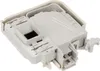 A white and gray washing machine door lock mechanism. Produktbild-Vorschau
