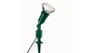 A green garden spotlight with a silver reflector, mounted on a stake, against a white background. Produktbild-Vorschau