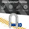 Safetytex Hochfester Schäkel gerade 6,5 t Tragfähigkeit Produktbild-Vorschau 6